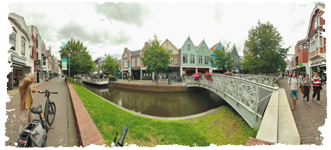 2107. Netherlands. Zaandam. Gedempte Gracht panorama 16.07.2023